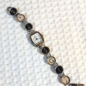 Typewriter Keys Bracelet Watch